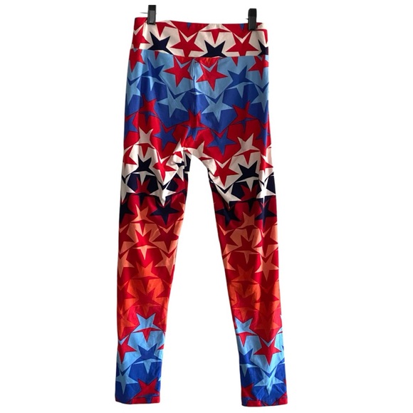 Star Leggings Multi Color, One Size Americana July 4th USA - Picture 2 of 4